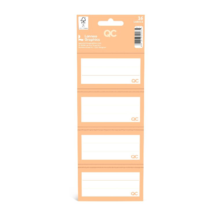 Etiketten Lannoo Graphics, schooletiketten | QC Colour