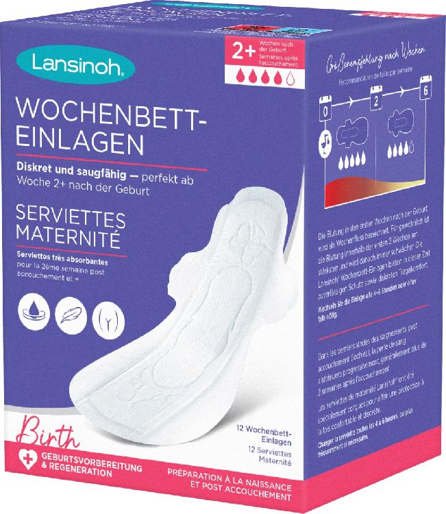 Na de bevalling Lansinoh Kraamverband absorberend Maat 2