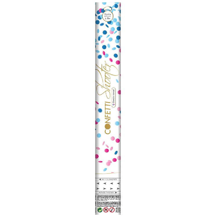 Feestartikelen Jep-Party Confetti Shooter Gender Reveal Girl, confettikanon