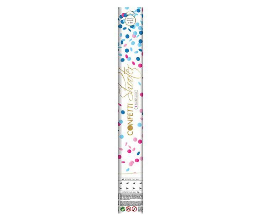 Feestartikelen Jep-Party Confetti Shooter Gender Reveal Boy, confettikanon