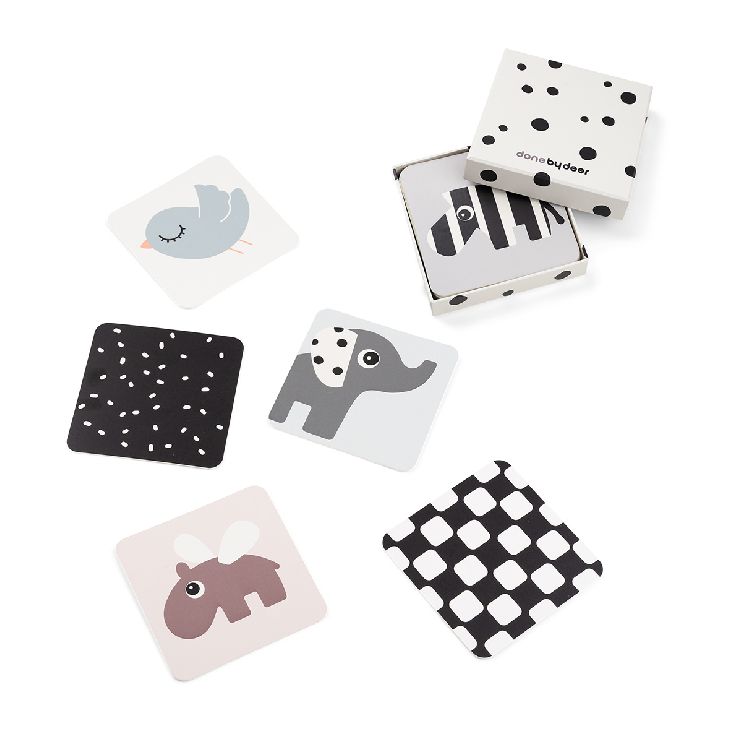Educatief speelgoed Done by Deer Elphee Cards | Baby Contrast