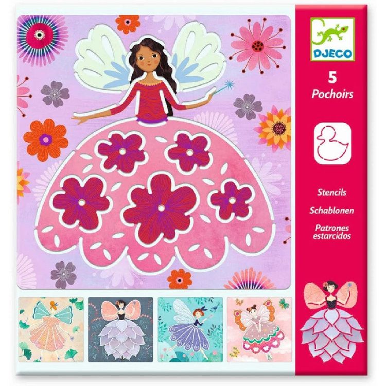 Kleuren Djeco Fairies | Stencils