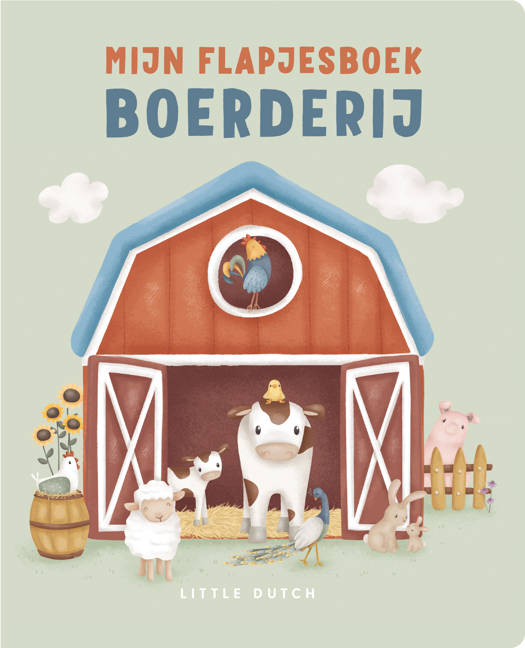 Interactief boek Mercis Publishing Mijn Flapjesboek - Boerderij | flapjesboek