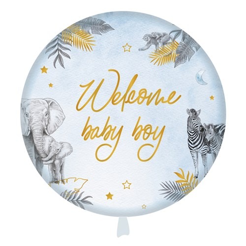 Ballon Jep-Party | Baby Safari blue