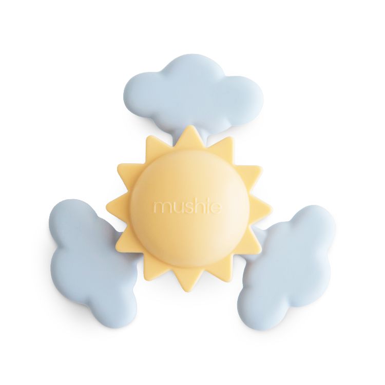 Speelgoed voor de eetstoel Mushie Suction Spinner Toy
