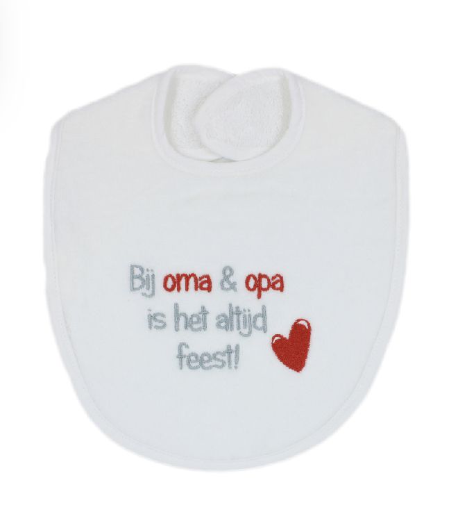 Slabbetje PetitVillain Bij oma & opa is het altijd feest!