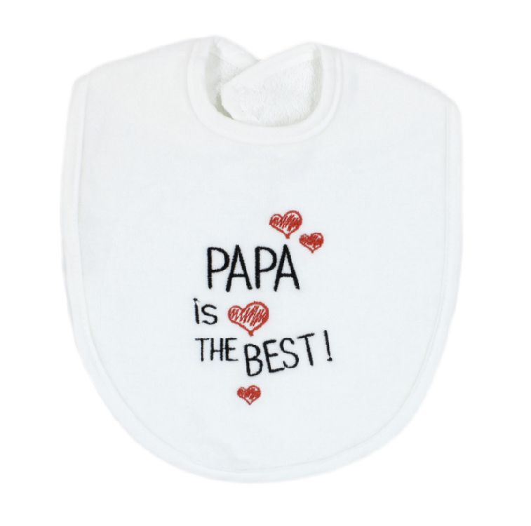 Slabbetje PetitVillain Papa is the best!