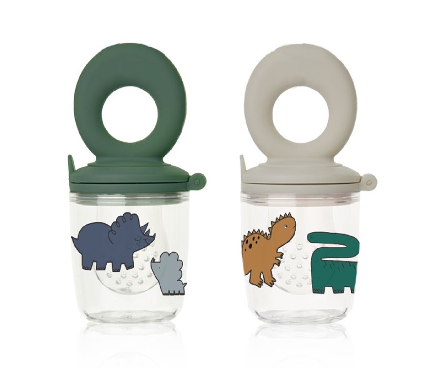 Sabbelspeen Liewood Miranda Food Feeder 2P | Dinosaurs