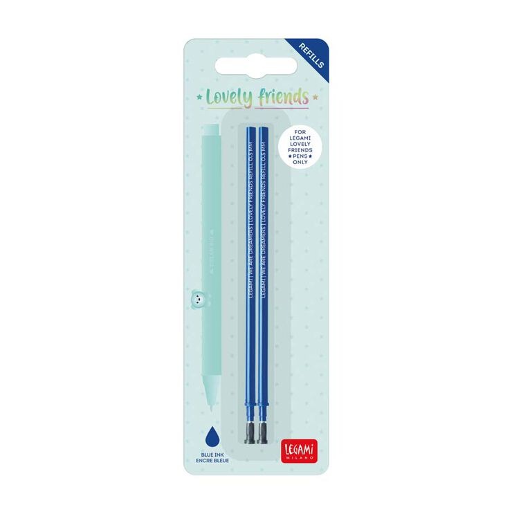 Balpen vulling Legami Refill for Lovely Friends, gel, blauw
