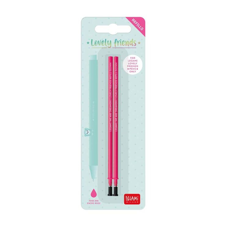 Balpen vulling Legami Refill for Lovely Friends, gel, roze