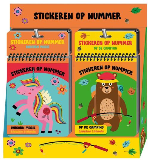Boek INTERSTAT Stickeren Op nummer, stickerboek