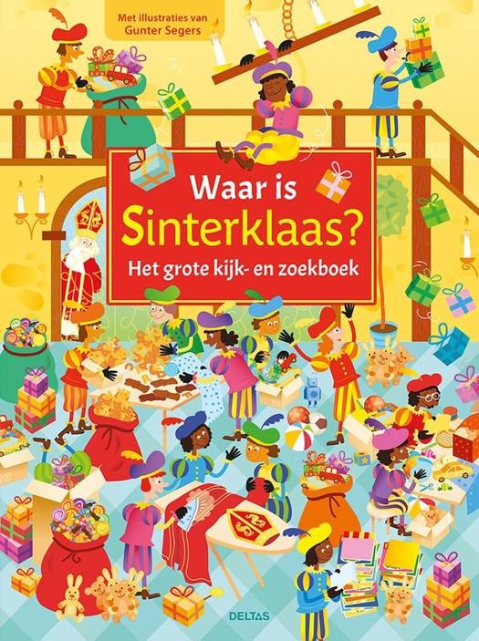 Interactief boek DELTAS Waar Is Sinterklaas?  Het Grote Kijk- En Zoekboek | zoekboek