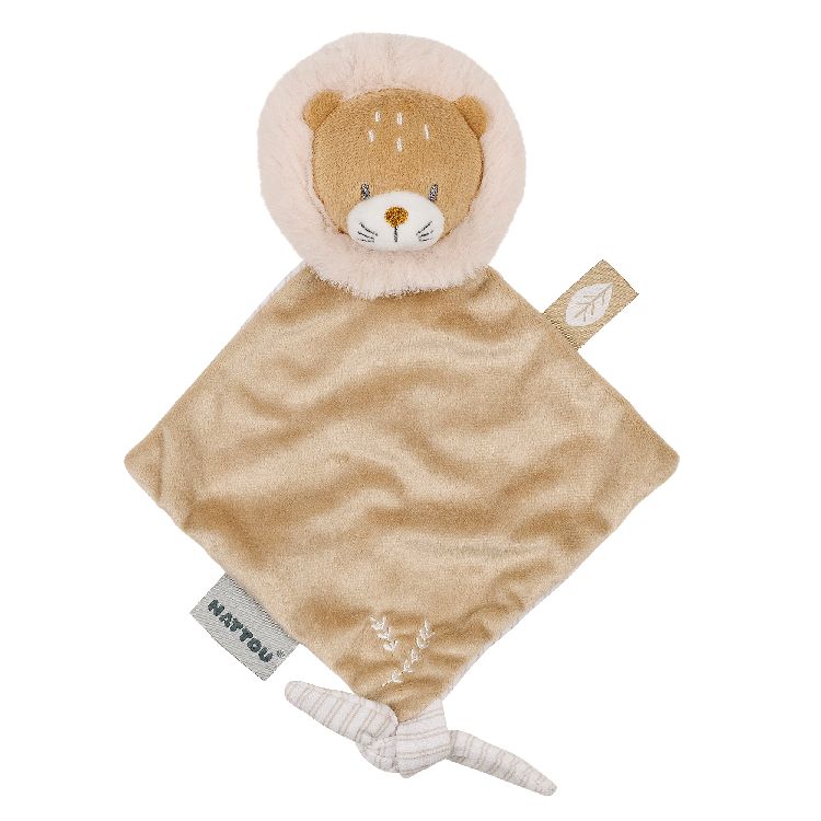 Knuffel Nattou Mini Doudou Ernest the lion, knuffeldoek / doudou | Flo, Ernest & Oli