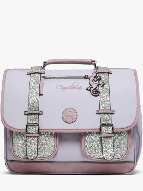 Boekentas Cameleon | Vintage Fantasy Glossy Lila