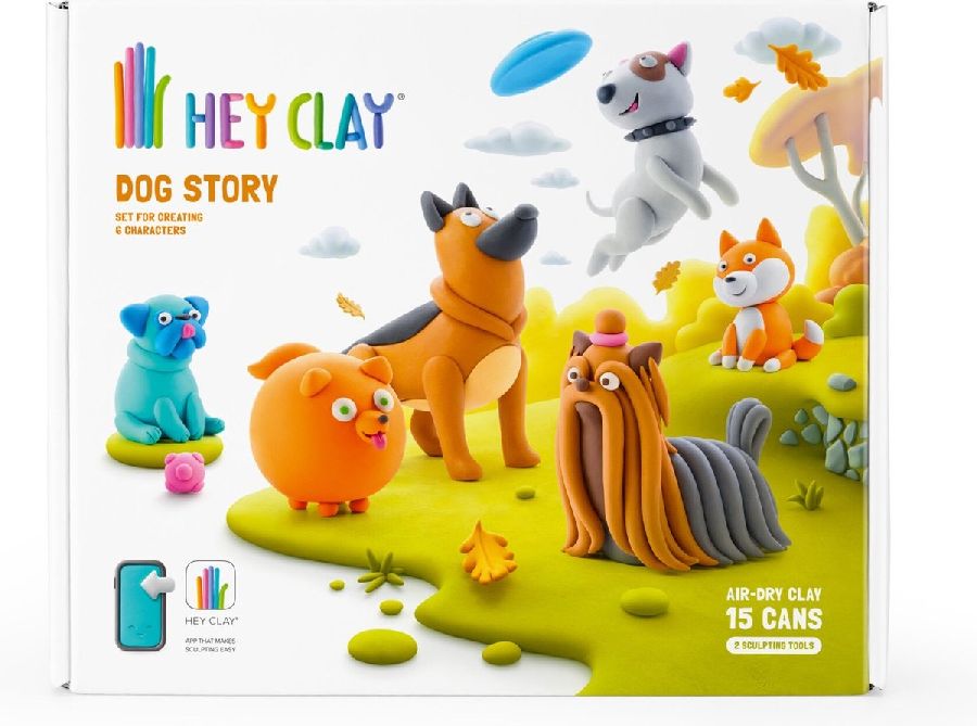 Boetseerklei Hey Clay Dog Story