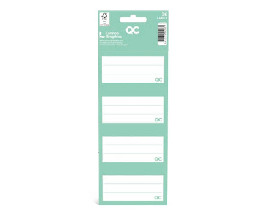Etiketten Lannoo Graphics, schooletiketten | QC Colour