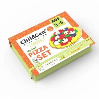 Boetseerklei Childgen Pizza Set | Play Dough Games