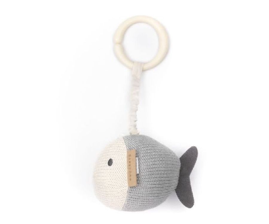 Speelgoed voor de maxi-cosi Bamboom Pull & shake toy | Fishes