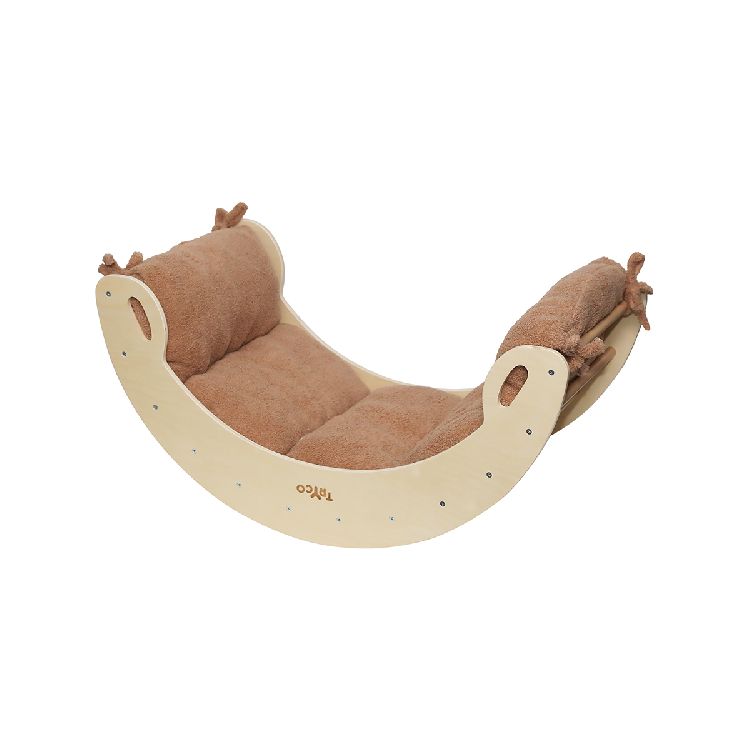 Inlegkussen Mattrass bruin, nougat geschikt voor klimrek Tryco Wooden rocker climbing arch
