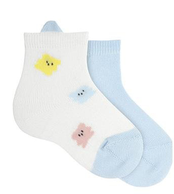 Kousen Condor Plain short socks+Jelly bear, klassiek model