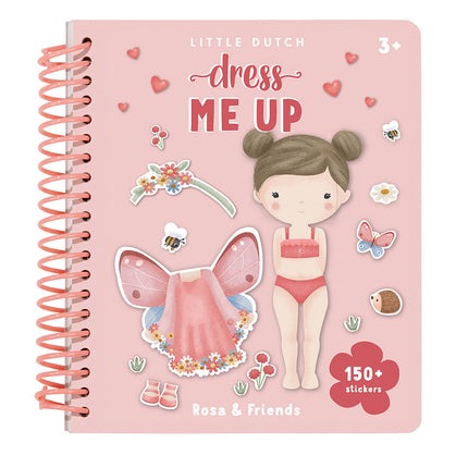 Boek Little Dutch Dress me up book, doeboek/stickerboek
