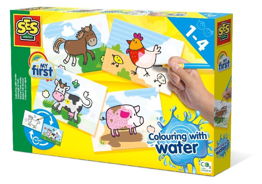Verven SES Creative Colouring with water - Farm animals | My First