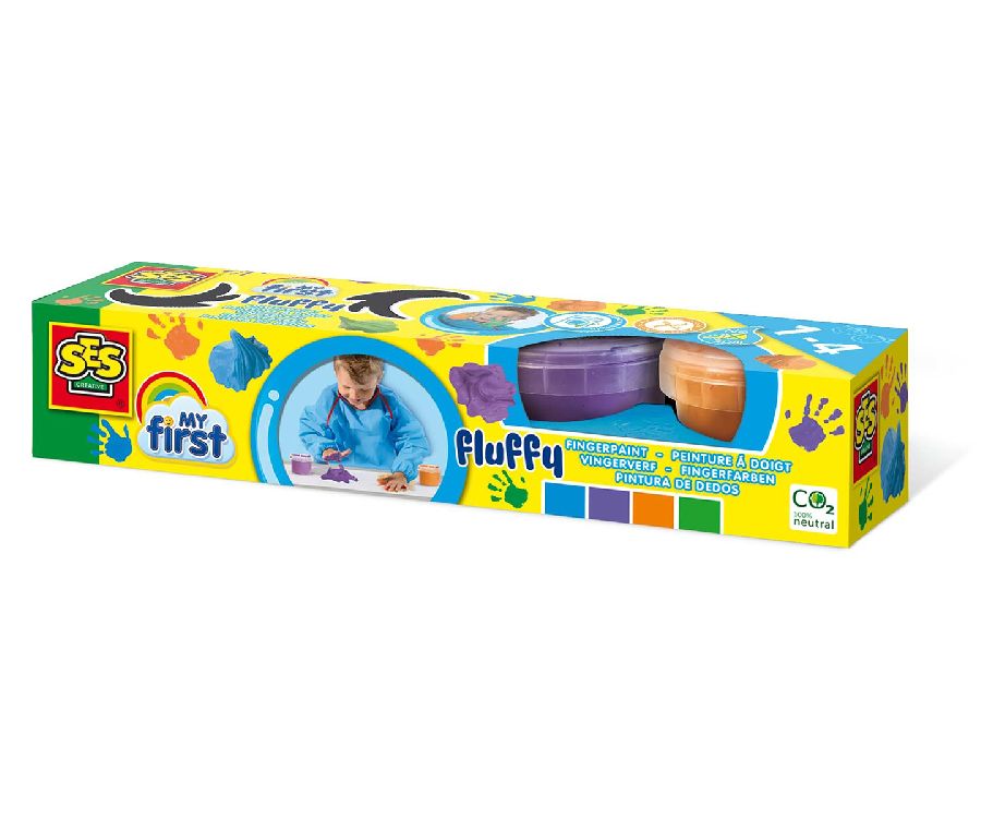 Verven SES Creative Fluffy Fingerpaint 4x110ml | My First