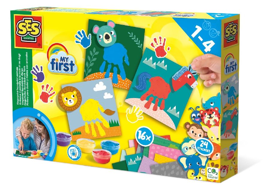 Verven SES Creative Fingerpaint handprint animals | My First
