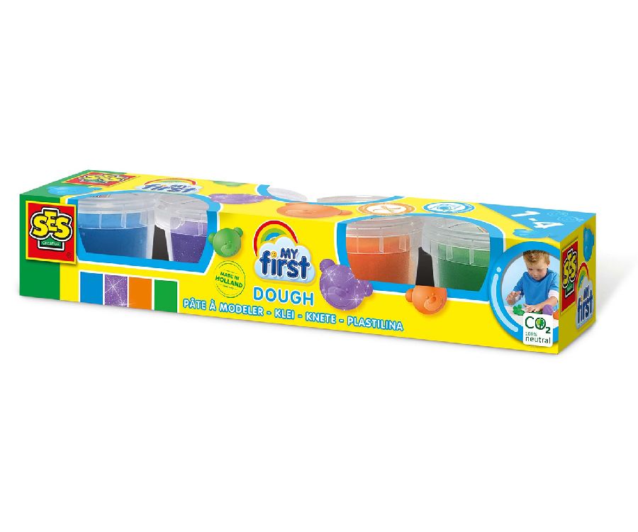 Boetseerklei SES Creative Dough 4x90g | My First