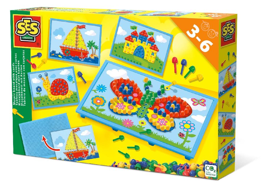 Knutselen SES Creative Mosaic board with cards