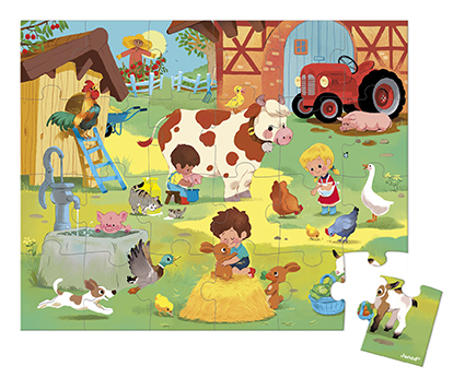 Puzzel Janod A day at the farm | Puzzle 24