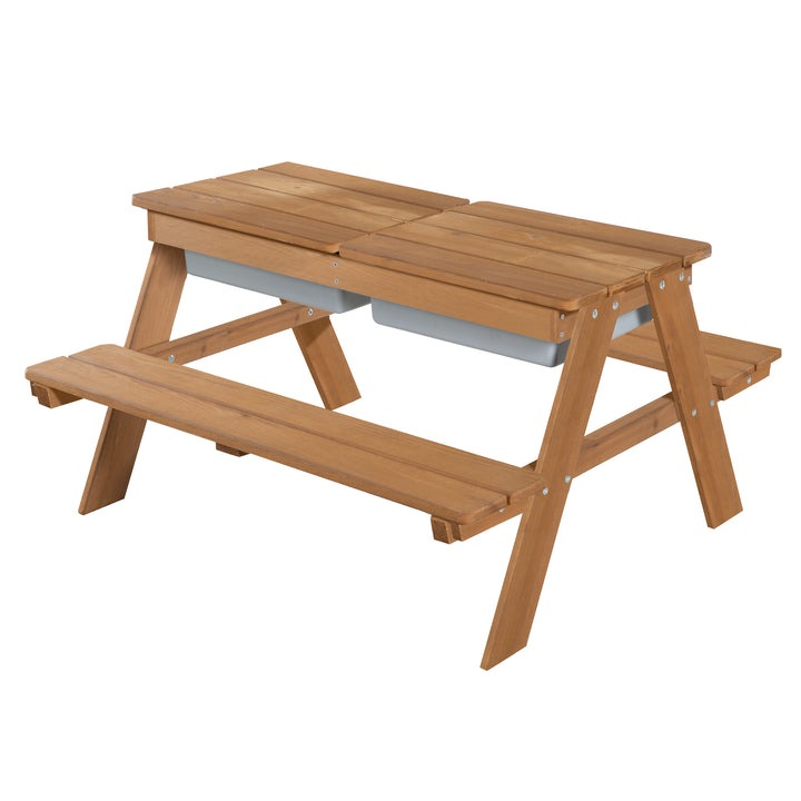 Kindertuinmeubilair Roba, Outdoor+ garden table bench with play trays