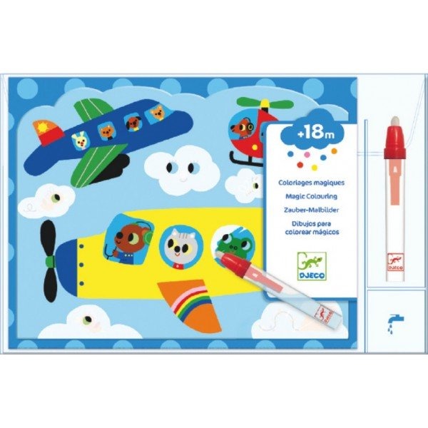 Waterboek Djeco Hidden in the sky | Magic Colouring