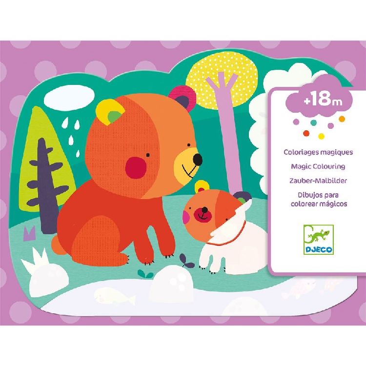 Waterboek Djeco Hidden in the woods | Magic Colouring