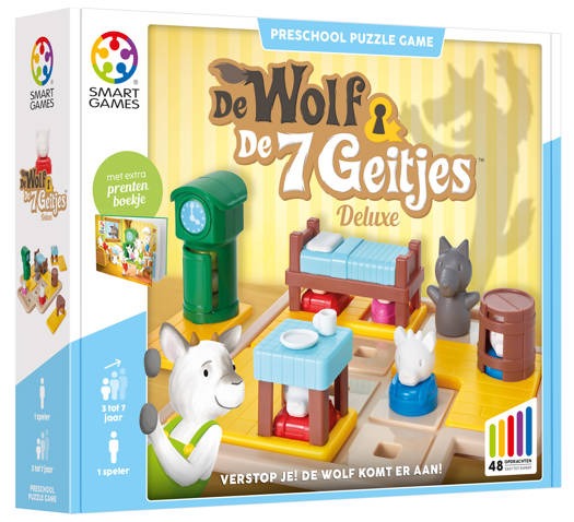 Gezelschapsspel Smart Games De wolf en de 7 geitjes | Preschool Puzzle Game