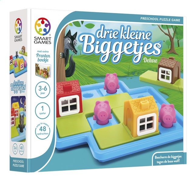 Gezelschapsspel Smart Games Drie kleine biggetjes | Preschool Puzzle Game