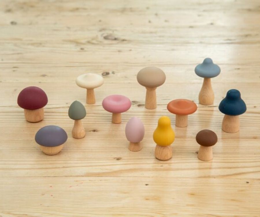 Losse vormen & figuren TickiT Silisoft paddenstoelen